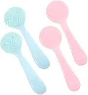 Ipetboom Facial Brush Set 4pcs Silicone Cleansing Brush Exfoliating Tips Deep Clean Blackhead Removal