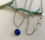NEW HANDCRAFTED TANZANITE SUNDANCE CHARM ARTISAN SILVER JEWELRY NECKLACE