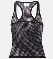 [Courreges] Courrèges Scuba cotton mesh tank top AU 18 black