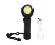 T6 LED Flashlight Mini Portable USB Charging Zoom Electric Torch with 5 Modes for Outdoor Use