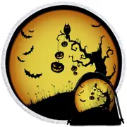 Scary Halloween Beach Towel