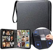 Trading Card Binder with Sleeves, 9 Pocket Side Loading Premium 900 Double Sided Pocket PU Card Collection Binder, Collectible Card Albums Card Folder for MTG, TCG, Sports Cards, Game Cards