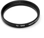 Metal T2 to M42 Male to Female 42mm to 42mm T2-M42 Step-Up Coupling Ring Adapter for Lens Filter