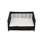 Teamson Pets Clotho Outdoor Wicker Cat or Small Dog Daybed