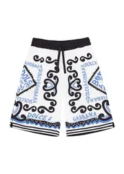 Dolce & Gabbana Kids Printed Cotton-poplin Shorts (3-6 Years) - Blue - 05YR (5 Years) 05YR (5 years)