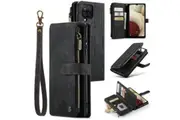 Samsung Galaxy A12 CaseMe C30 Multifunction Wallet, Zip Pocket, 8 Card Slots