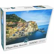 KHOVA 1000 Piece Puzzle - Beautiful Cinque Terre Manarola (27.5in x 19.5in) NEW