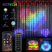 Smart Curtain Light Bluetooth Music Change Display for Window Bedroom Decoration