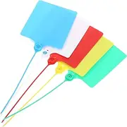 Hohopeti 100pcs Plastic Tags for Shipping Identifying Cable Tie Luggage Labeling