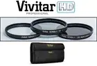 NEW 3PC HD FILTER KIT (UV + POLARIZER + FLD) FOR PANASONIC LUMIX DMC-GF2