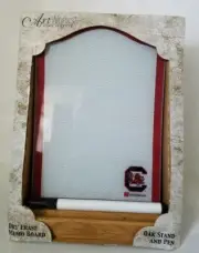 South Carolina Gamecocks Dry Erase Memo Board oak stand