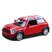 1:36 Mini Cooper High Simulation Diecast Metal Alloy Model car Pull Back Collection Kids Toy Gifts Red