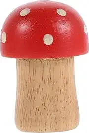 GARIOUANS 2pcs Mushroom Shaped Wooden Maracas for Lightweight Hand Percussion Rattles Engaging Musical Shaker to Enhance Rhythm Fine Motor Skills for Indoor Outdoor Fun