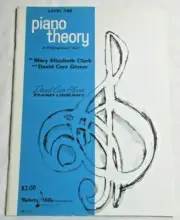 Piano Theory Workbook Level ONE David Carr Glover Library Belwin Mills Pub