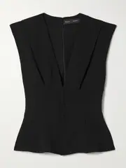 [Proenza Schouler] Proenza Schouler - Janet Pleated Crepe Top - Black - US0 US 0 Black