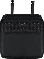 Car Seat Pocket Organizer, Back Seat Mesh Pockets, Artificial Leather Vehicle Back Seat Organizer, Rear Seat Storage Pockets, 25x25cm/9.84x9,