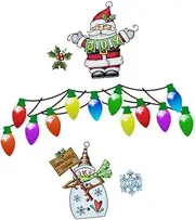 1 Xmas Themed Car Decals of Durable Refrigerator Magnets for Creative Decoration Home Cars Windows and More Unique Attractive Design