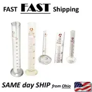 Graduated Glass Measuring Cylinder Chemistry Laboratory Measure