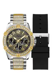 GUESS Black Two-Tone Frontier Watch