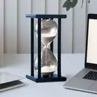 8 Colors Hourglass Sand Timer Wooden Glass Sand Sand Clock Home Desktop
