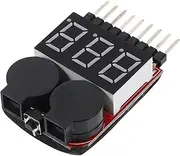 GAROZATION Battery Tester Digital Lipo Battery Capacity Checker Low Voltage Alarm Led Indicator Easy Voltage Setting