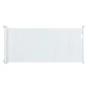 Retractable Baby Gate, 34.2" Tall Mesh Baby Gate, Extends up to 76.8" Wide Retractable Gate for Kids or Pets, Retractable Dog Gates for Indoor Stairs, Doorways, Hallways, Playrooms,