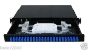 Fiber Optic Patch Panel,1U,Rackmount,24 Port Loaded SC Simplex-3246