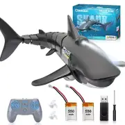 2.4G Remote Control Shark Toy 1:18 Scale High Simulation Shark Shark for Swim...