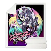 Funny Owl and Rudicorn Quote Throw Blanket