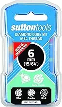 Sutton tools Diamond Holesaw Wet/Dry Angle Grinder, 6 x 35 mm Size, Black/Grey, H1160060