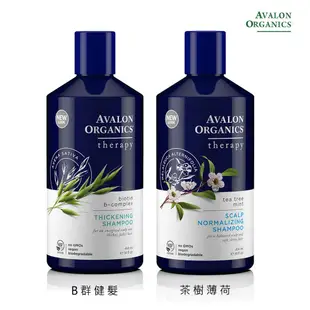 AVALON ORGANICS 茶樹薄荷頭皮調理/B群健髮 精油洗髮精(414ml/14oz)  現貨 蝦皮直送