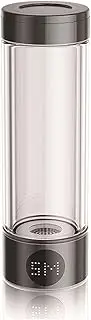 Hydrogen Rich Water Bottle Portable Hydrogen Water Generator with SPE Electrolysis Technology Hydrogen-Oxygen Separation Make Hydrogen Content Up to 5000-13000 PPB 400 Ml(Black)