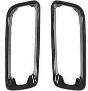 Car Front Fog Lamp Frame Decorative Cover,Compatible With Mitsubishi Pajero V93 V97 V87 2009-2023 ABS Glossy Black Fog Lamp Shade Cover