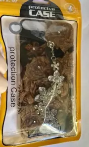 Bejeweled iPhone Case With Hand Chrystal Flowered Strap Fits Iphone 7 Plus