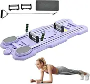 PeiQi Reformer Pilates Board,5 in1 Adjustable Resistance Pilates Machine, Foldable Split Type Abdominal Fitness Board, Ab Roller Exercise Wheel Home Gym Equipment, for Full Body Workout