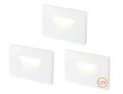 12V Low Voltage 3 Color Indoor and Outdoor LED Step Light,3000K/4000K/5000K,S...