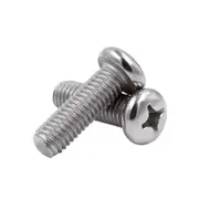M6x20mm Pan Head Button Phillips Machine Socket Cap Screws Bolts G304 Stainless Steel Fully Threaded Metric Assortment Industry Furniture