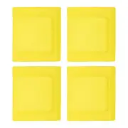 4pcs Light Switch Guard Cover Wall Plate Panel Dustproof Waterproof Cover Yellow