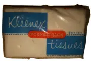 1967 **Sealed** Kleenex Facial Tissues 10, 2-Ply Tissues Pocket Pack
