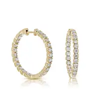 Amairah 14K 4.00 ct. tw. Lab-Grown Diamond Hoops