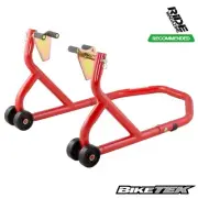 Motorcycle Front Paddock Stand With Under-Fork Cup Adaptors Genuine BikeTek
