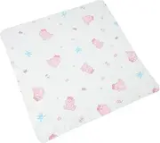 ERINGOGO Muslin for Newborns Soft Cotton Towel with Cute Cartoon Pattern Versatile Swaddling Wrap and Bath Towel for Comfortable and Absorbent