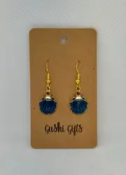 Handmade Woman Dangle Earrings Shell Charm Gift Black Friday Hypoallergenic