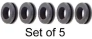 GeetarGizmos BOSS PEDAL GROMMET SET OF 5 O-ring Gasket for Boss Guitar Pedals