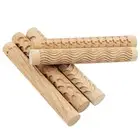 Wooden Texture Mud Pressed Roller Rod Embossed Polymer Clay Rolling Pin Tool