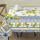 Lemon Tablecloth 60x84 Inch Rectangle - 60"x84"-Rectangle,