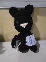 Crochet Black Bat Home Made Plush