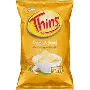 Thins Cheese & Onion Chips 175g