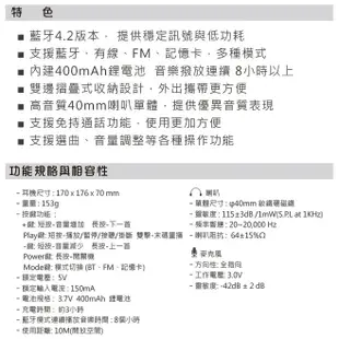 INTOPIC廣鼎 摺疊耳機 耳罩耳機 藍牙耳機 電腦耳機 通話 頭戴式 藍芽 耳麥 耳罩式 BT973 現貨 蝦皮直送