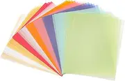 uxcell 40 Sheets Vellum Paper 4.25x5.5, Vellum Paper Printable Translucent Paper 100GSM for Invitations Laser Inkjet Printing Card Making Crafting Wedding Tracing, 10 Color
